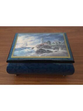 1996 H&G Studios Dennis P Lewan Music Box 'Someone To Watch Over Me' Hand Signed